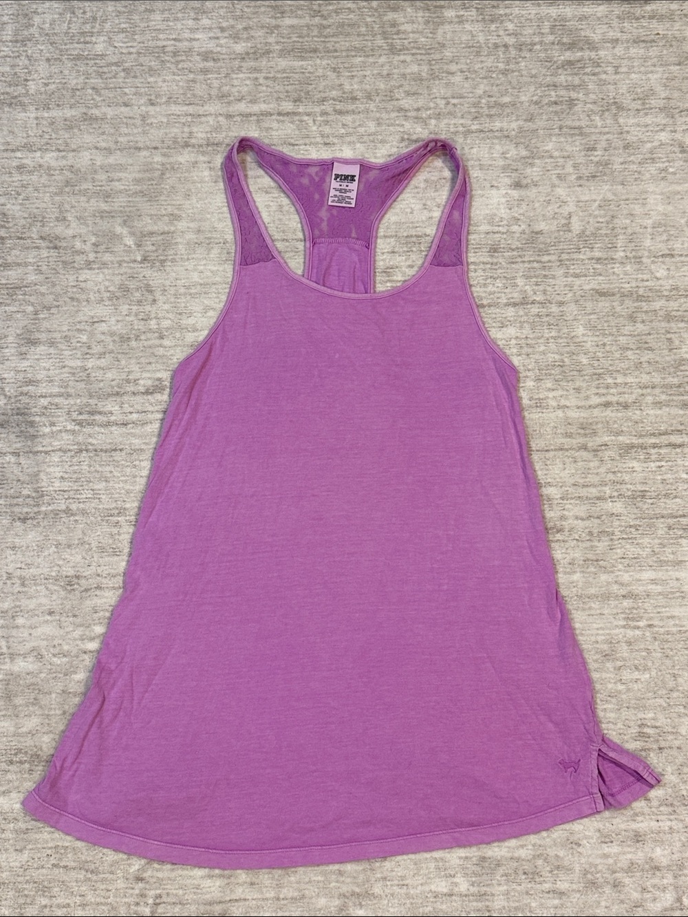 PINK Victoria's Secret Lavender Racerback Tank Top